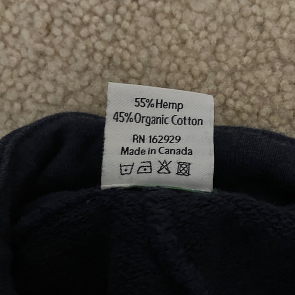 Hemp & Organic Cotton Terry Pants, Elastic Free, Drawstring, Eco Loungewear, s - Picture 5 of 5